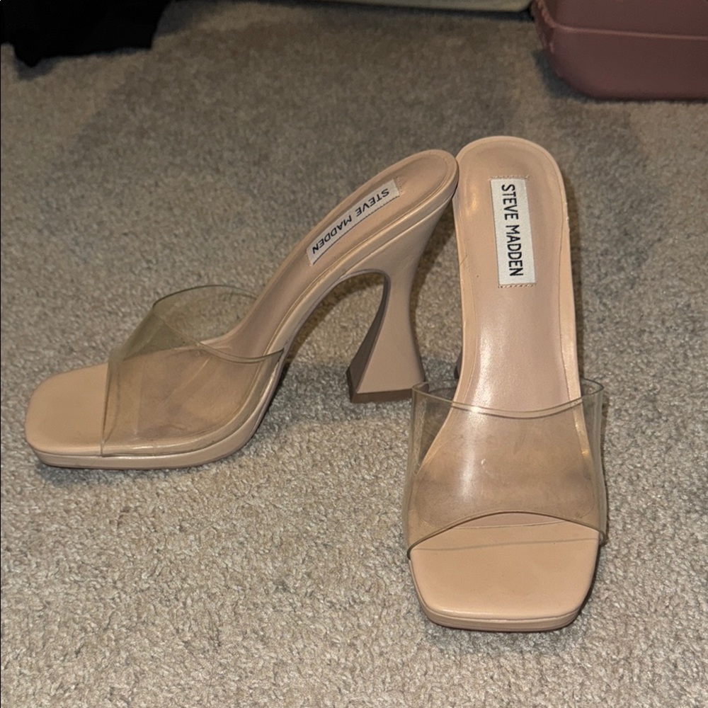 Steve Madden Women's Tan Slide Sandals